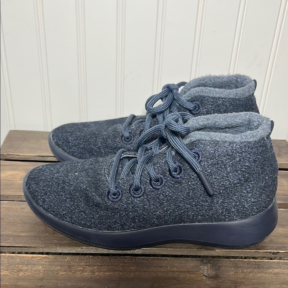 Allbirds Women’s Wool Runner-Up Mizzle Savanna Night (Navy) Shoe Knit Upper Sole